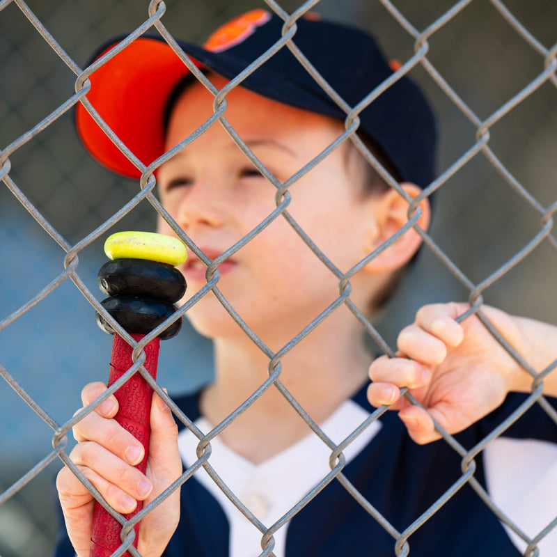 Grippi Ring Bat Grip Choke up Rings 2-Pack for Youth Baseball, Softball and Tee Ball