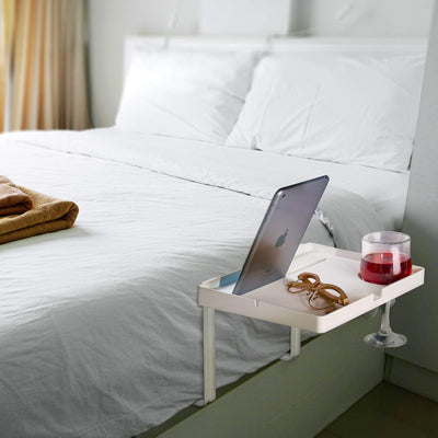 Aleratec Bedside Shelf and Mattress Tray Nightstand with Built in Cup Holder and Tablet