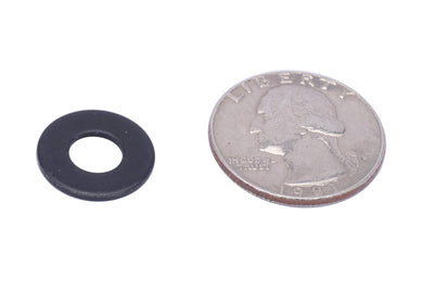 1/4" x 5/8" OD Black Xylan Coated Stainless Flat Washer, (25 Pack) - Choose Size, by Bolt