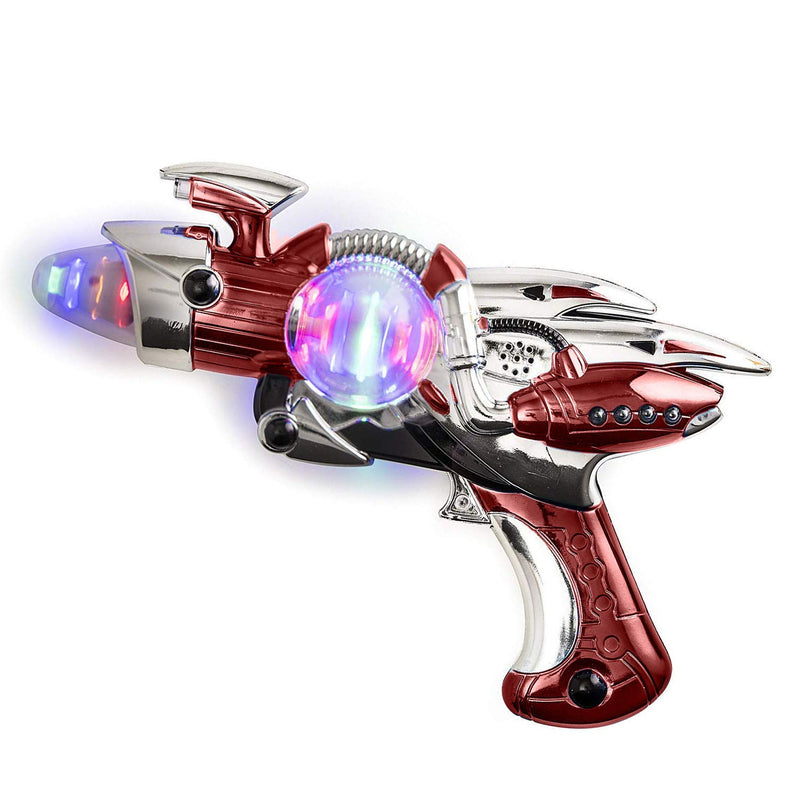 Kicko Light-Up Noise Blaster - Red Color - 11.5 Inches Long with Cool and Fun Super