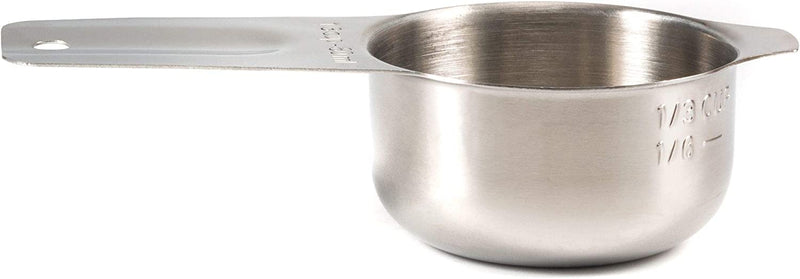 3/4 Cup Measuring Cup Stainless Steel Metal, Accurate, Engraved Markings Us