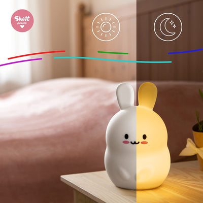 Sweet Ponies Baby Night Light Rabbit - Kids Night Light - Toddler Night Light - Silicone