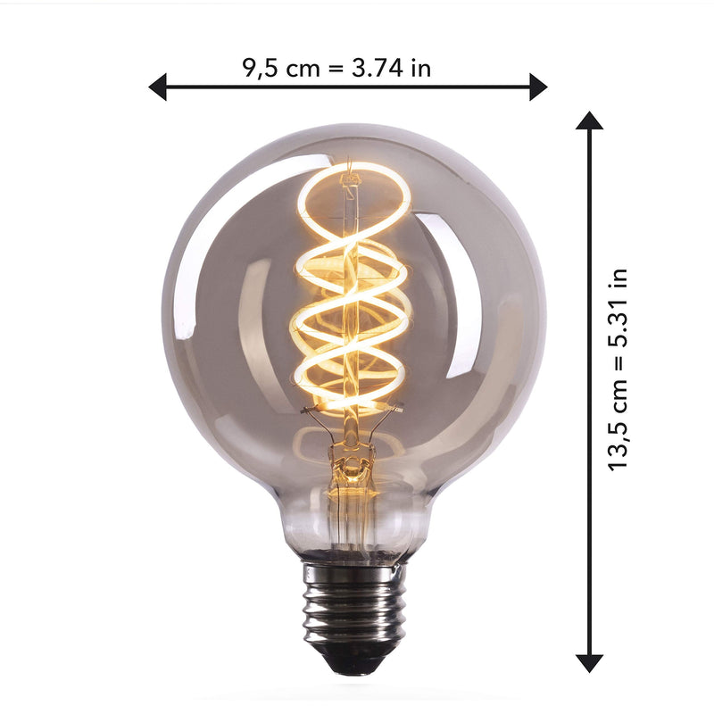 Edison Light Bulb E26 Base Dimmable Incandescent Bulbs, 110v-130v, 50 Watt