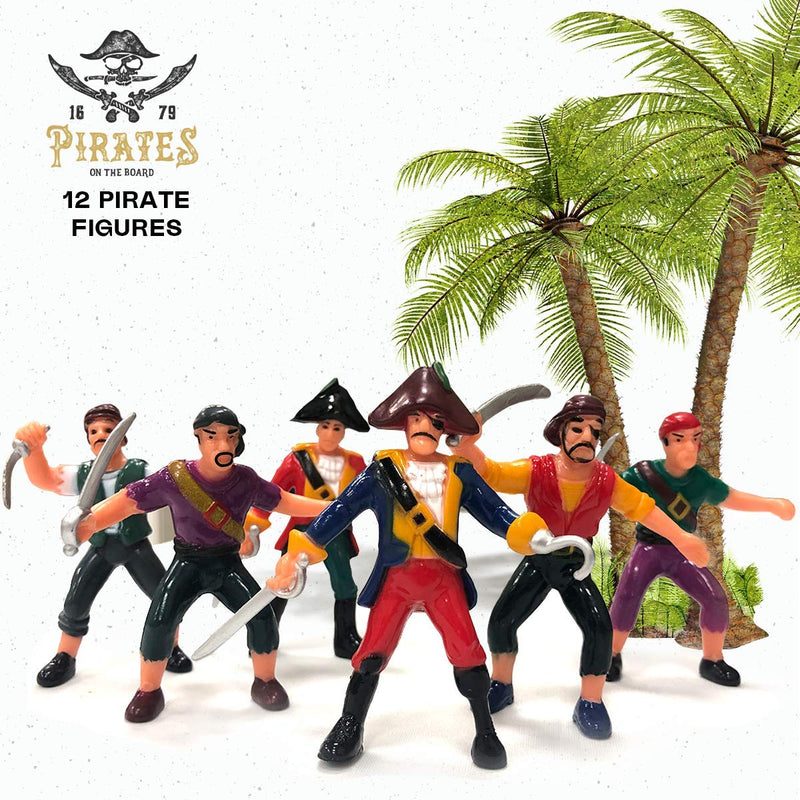 Kicko Pirate Action Figures for Imaginary Play, Gift and Prizes - Assorted, 3 to 4 Inches