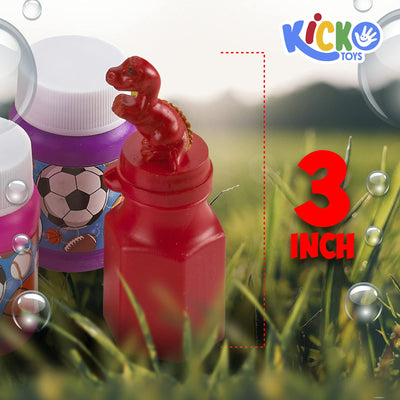 Kicko Assorted Bubble Bottles with Tops - 50 Pieces Blob Holders Set - Baby Bath Time