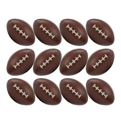 Neliblu 12 Football Sports Stress Balls Bulk Pack of 1 Dozen 2.5" Stress Football Squeeze