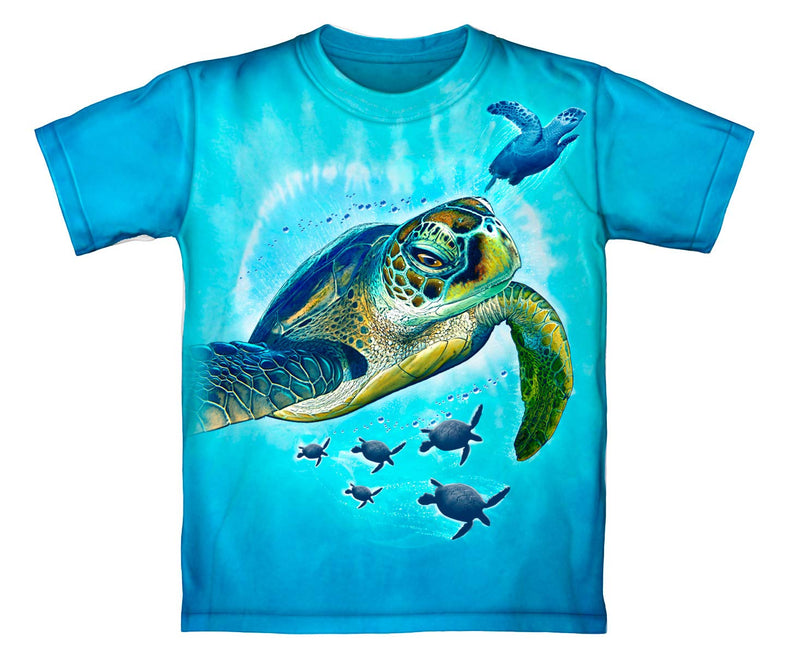 Sea Turtles Tie Dye Adult Tee Shirt (Adult XL