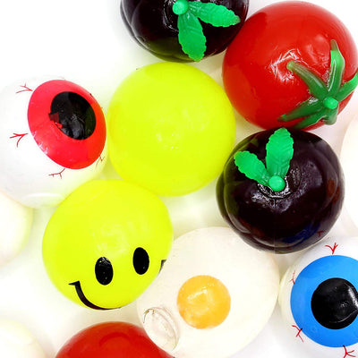 Kicko Sticky Splat Ball - 12 Pack - Squishy Assortment Creations - Novelty Toy Collection