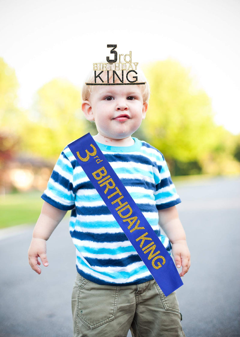 3 Birthday Boy, Birthday Crown for Boys 3, 3rd Birthday Party Supplies Boy 3rd Birthday