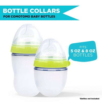 Baby Bottle Collar Rings for Comotomo Baby Bottles | Compatible with 5 Ounce and 8 Ounce