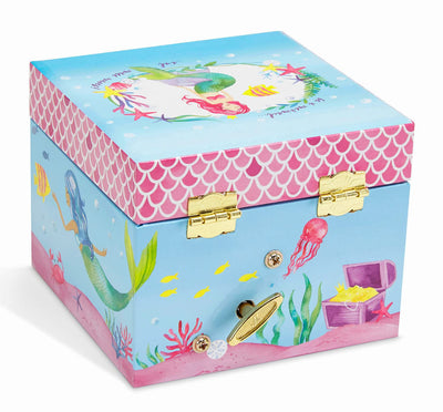 Jewelkeeper Musical Jewelry Box with Spinning Unicorn, Glitter Rainbow and Stars Design