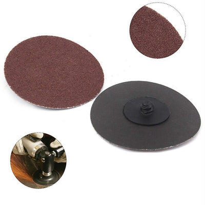 Katzco 50 Pieces - 2 inch 80 Grit Roll Lock Sanding and Grinding Discs - 50 Pieces -