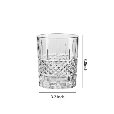 Double Old-Fashioned Drinking Glasses - Whisky Glasses - Tumblers Set of 6 (9OZ