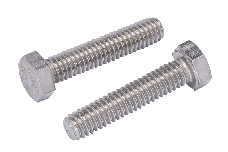 3/8"-16 X 1-1/2" (25pc) Stainless Hex Head Bolt, Fully Threaded, 18-8 Stainless