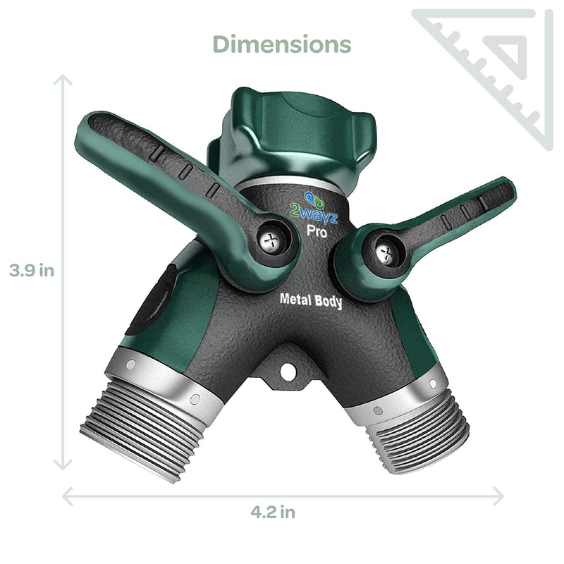 2WAYZ- Garden hose splitter, hose y splitter, two way hose splitter, faucet splitter