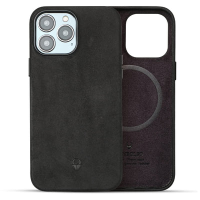 Iphone 14 Pro Max Case Leather - Apple Iphone Case In Vintage Black - Compatible