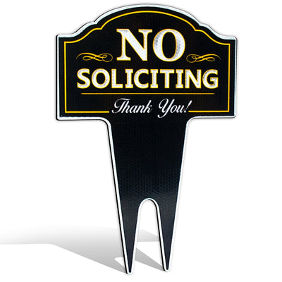 Signs Authority ultra reflective no soliciting outdoor metal yard sign for home, house