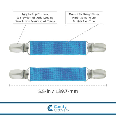 Elastic Mitten Clips For Kids, Toddlers And Adults  Tight Grip Glove Clips