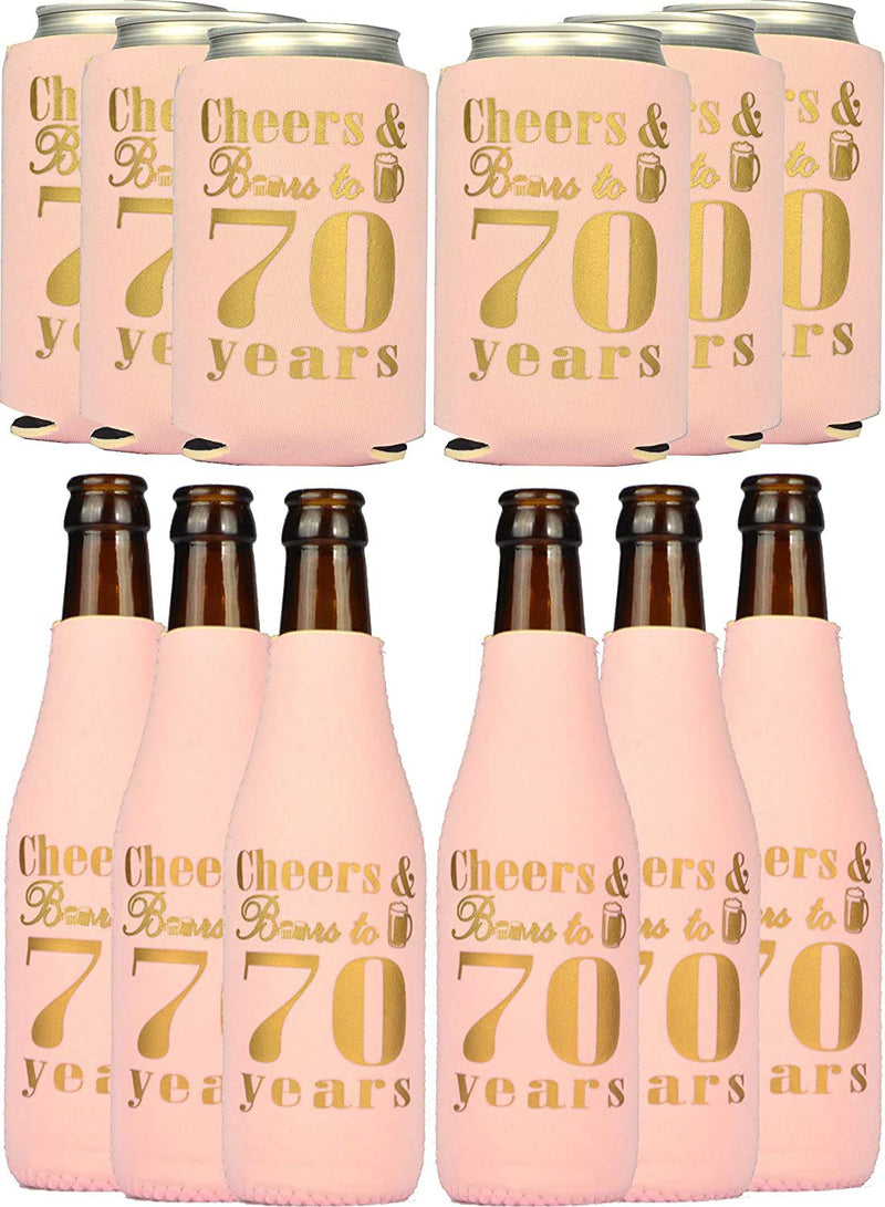 70th Birthday Gifts for Women, 70th Birthday Gifts, 70th Birthday Can Coolers, 70th