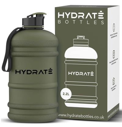 HYDRATE XL Jug Half Gallon Water Bottle - BPA Free, Flip Cap, Ideal for Gym - Color