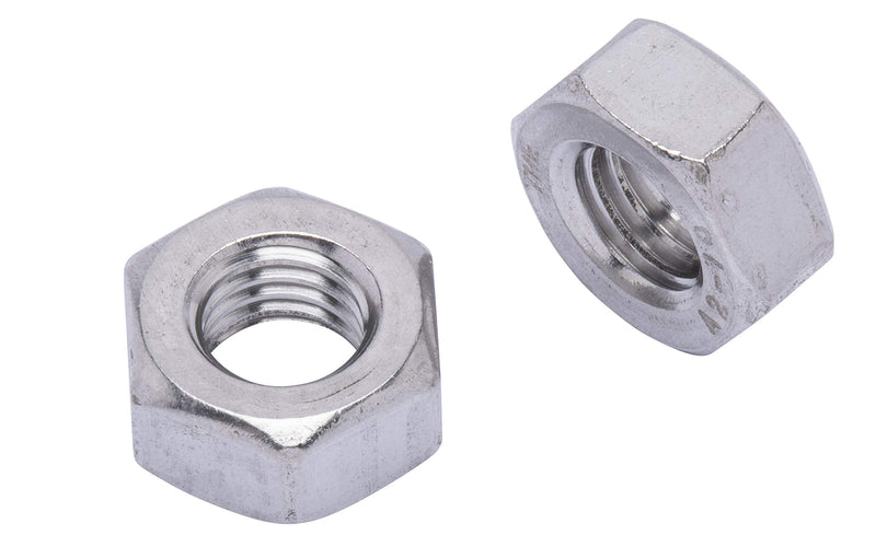 M10-1.5 Metric Stainless Hex Nut, (50 Pack), 304 (18-8) Stainless Steel Nuts, DIN 934,