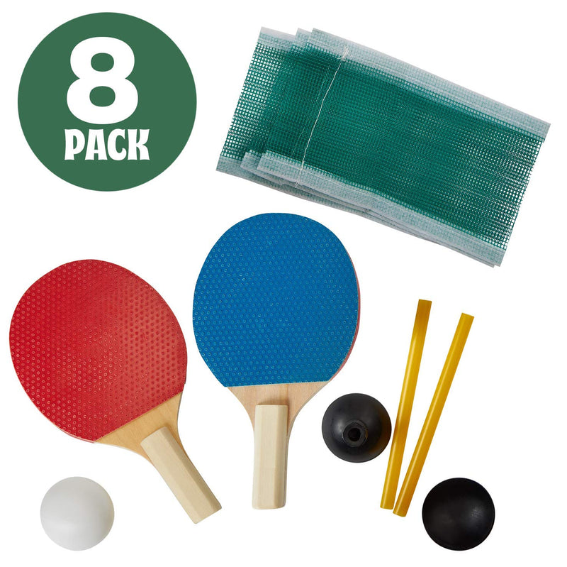 Kicko Mini Ping Pong Set - Table Tennis - Two-Player Sport and Summer Game - Indoors