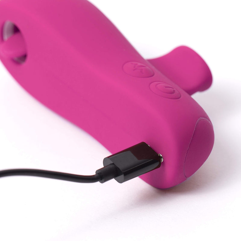 Kissed Smooth Silicone Massager 10 Vibrating Modes Whisper Quiet Usb