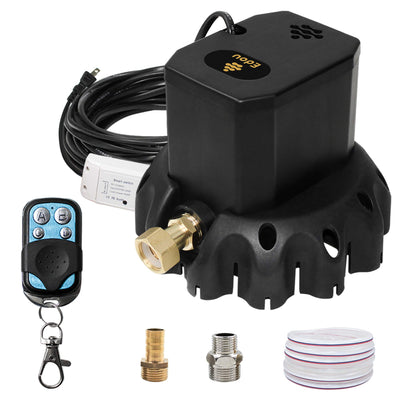 EDOU 1200 GPH Remote Control Switch On-Off Pool Cover Pump,Including 3 Adapters ,Remote