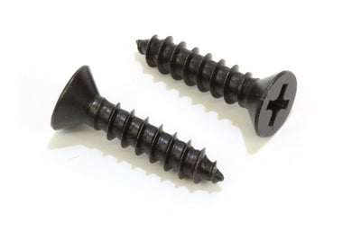 8 X 3/4'' Black Oxide Coated Stainless Flat Head Phillips Wood Screw, (100 pc), 18-8