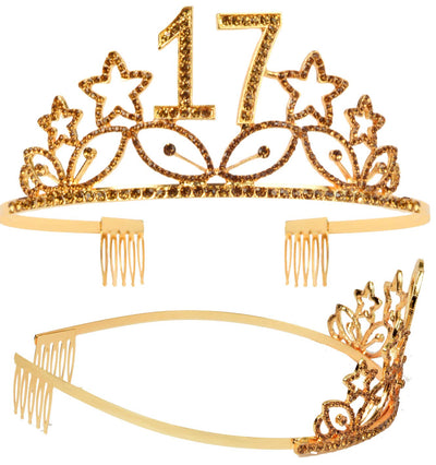 17th Birthday, 17th Birthday Gifts, 17th Birthday Crown, 17th Birthday Sash for Women