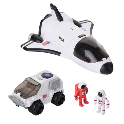 Space Shuttle Toy with 2 Astronauts, Mechanical Arm and Rover - Lights Up with Blast Off