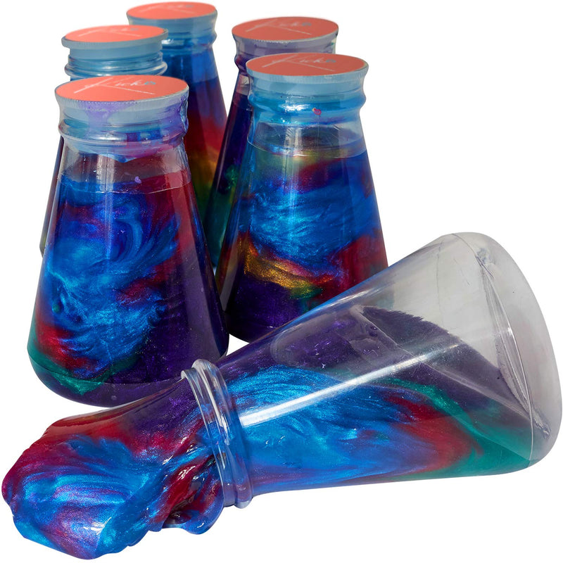 Kicko Marbled Slime - Putty Cups - Pack of 6 - Gooey Slimy Feeling - Toy for Any Child