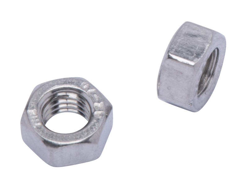 M3-.50 Metric Stainless Hex Nut, (100 Pack), 304 (18-8) Stainless Steel Nuts, DIN 934,