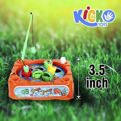 Kicko 3.5 Inch Wind-Up Fishing Game - Whirling Fishing Game - 12 Pack of Twisting Fishing