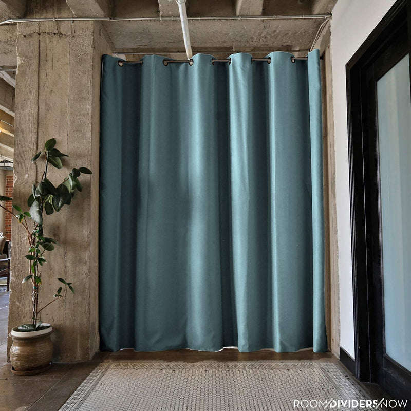 Room Divider Curtain, 7ft Tall X 4ft Wide (Seafoam)  Premium