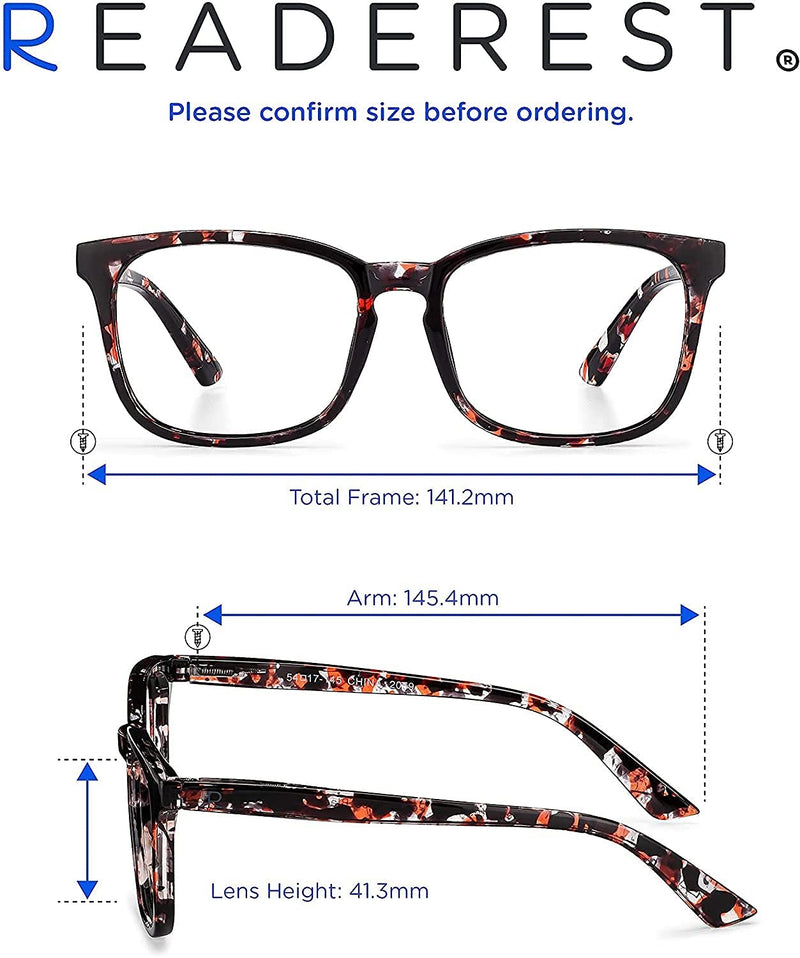 Blue-Light-Blocking-Reading-Glasses-Rose-Tortoise-1-00-Magnification-Computer-Glasses