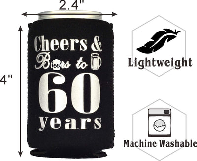 60th Birthday Gifts for Men, 60th Birthday Gift, 60th Birthday Can Cooler, 60th Birthday