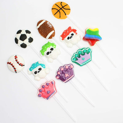 Kicko Assorted Lollipops - 48 Pack - 2 Inch - for Kids, Party Favors, Stocking Stuffers