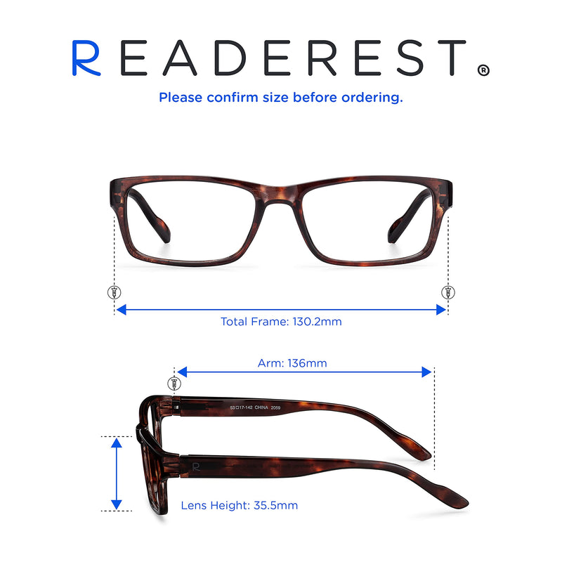 Blue-Light-Blocking-Reading-Glasses-Bourbon-Tortoise-2-75-Magnification Anti Glare