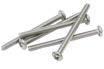 8-32 X 3" Stainless Pan Head Phillips Machine Screw (25 pc) 18-8 (304) Stainless Steel