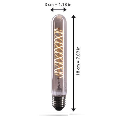 Edison Flute Tube Light Bulb E26 Base Dimmable Incandescent Bulbs, 110v-130v, 40