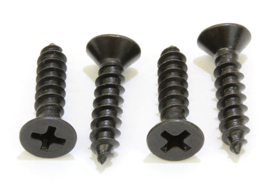 8 X 3/4'' Black Oxide Coated Stainless Flat Head Phillips Wood Screw, (100 pc), 18-8