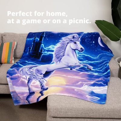 Unicorn Super Soft Plush Fleece Throw Blanket