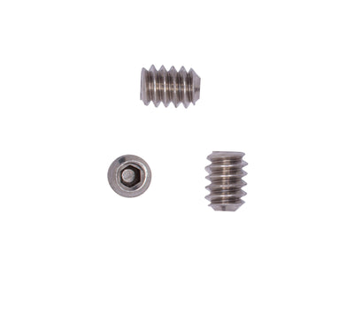 6-32 X 3/16" Stainless Set Screw with Hex Allen Head Drive and Oval Point (100 pc), 18-8