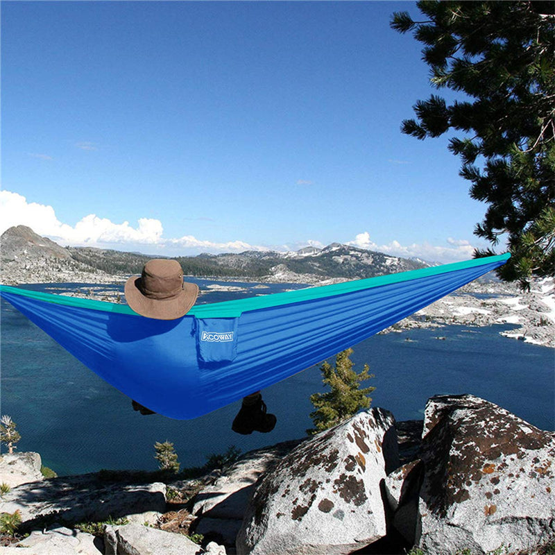 ACOWAY Hammock Camping Double, Hammock and Tree Straps, Camping Hammock Lightweight Travel