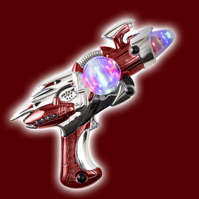 Kicko Light-Up Noise Blaster - Red Color - 11.5 Inches Long with Cool and Fun Super