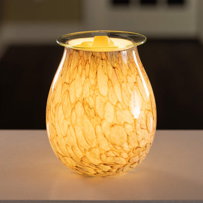 VP Home Radiant Art Glass Fragrance Warmer (Gleaming Serenity