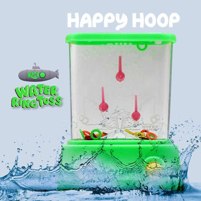 Kicko Water Game - Variety Pack - Red, Orange, Green - 3 Pack - Assorted Handheld Water