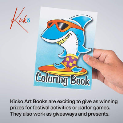 Kicko Mini Coloring Book - 12 Pieces of Assorted Activity Sheets - 6 Pages Each - Perfect