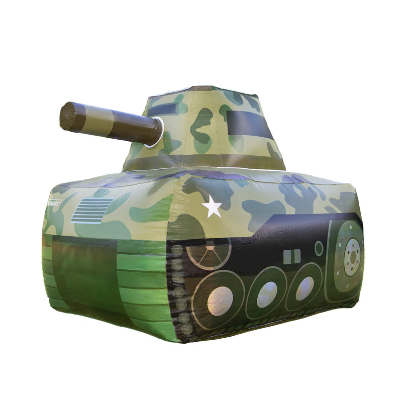 Dazmers Inflatable Army Tank - Inflatable Military Battle Tank for Nerf Party War